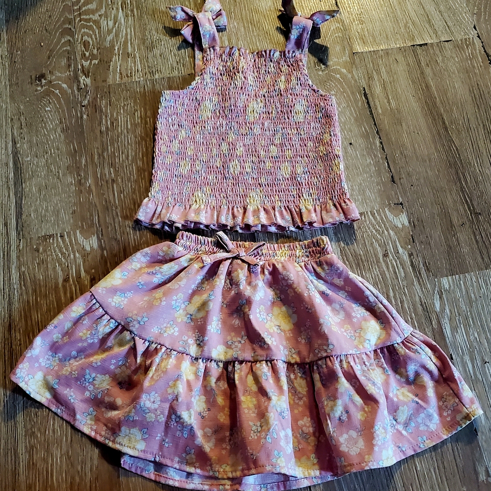 Floral Pink Kids Matching Set